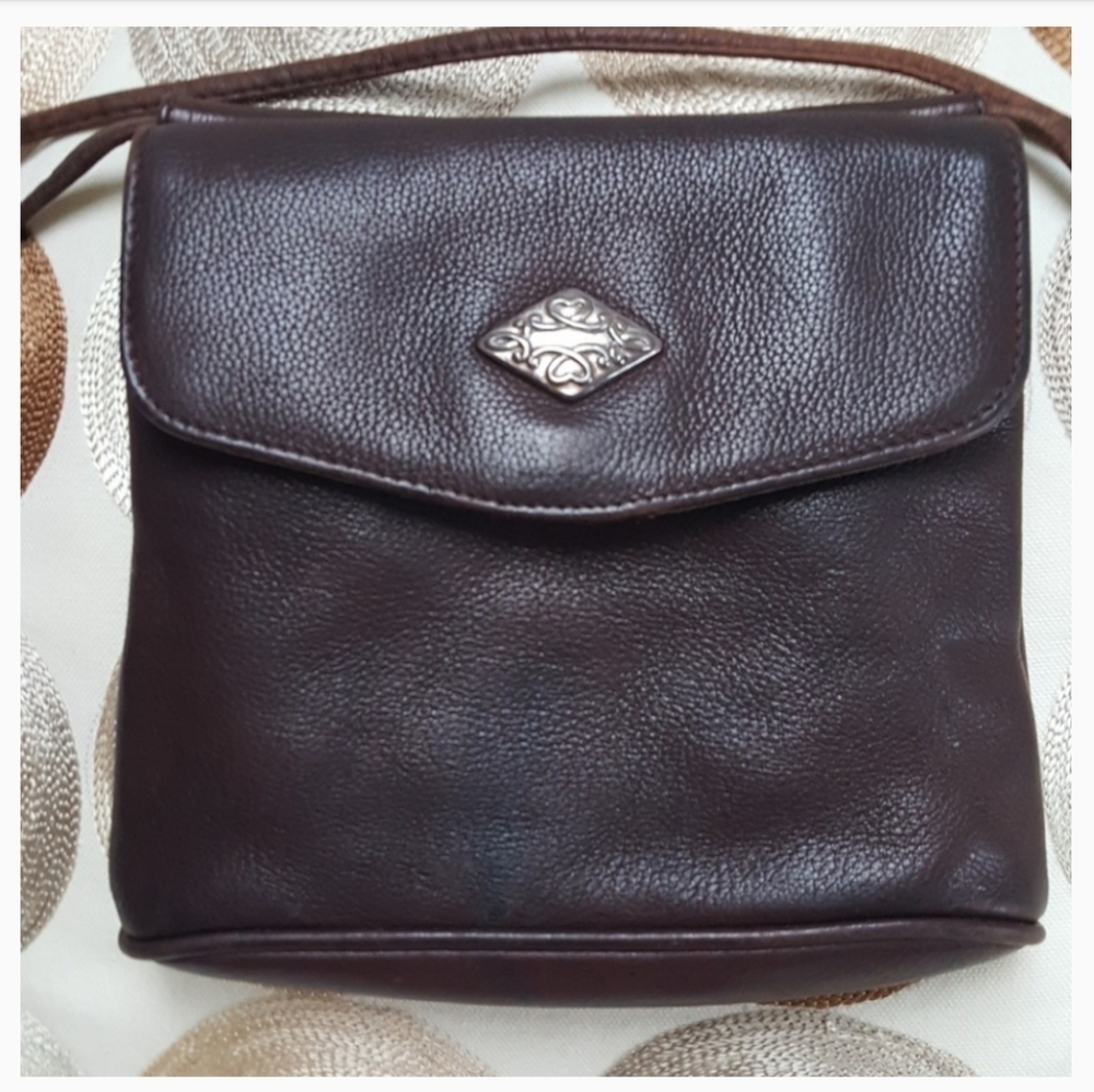 VTG Fossil Brown Genuine Leather crossbody bag